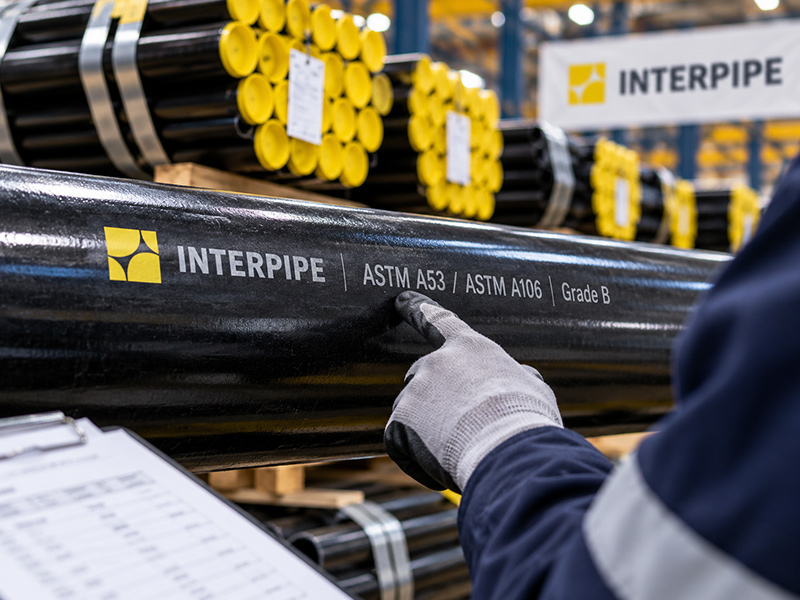 مواسير Interpipe السوداء والمجلفنة