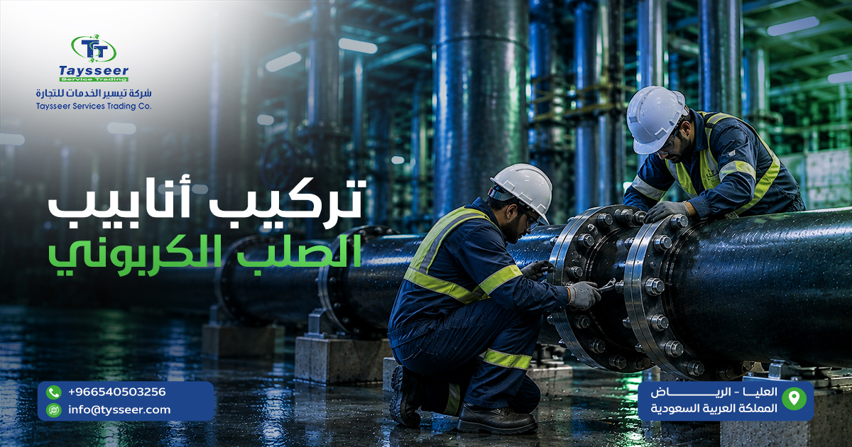 طرق تركيب أنابيب الصلب الكربوني